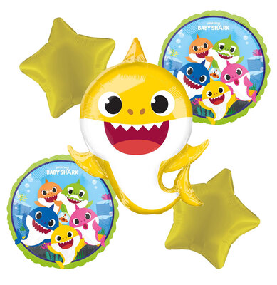 Baby Shark 5-delig folie ballonnen set