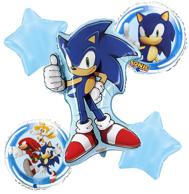 Sonic the Hedgehog 5-delig folie ballon set