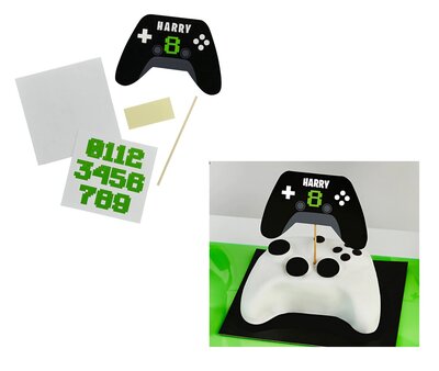 Gaming taarttopper personaliseerbaar