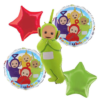 Teletubbies 5-delig folie ballon set Dipsy.