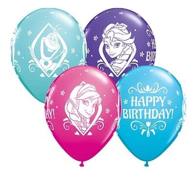 Disney Frozen ballonnen Happy Birthday