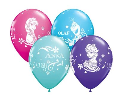 Disney Frozen ballonnen - 4 kleuren 28cm