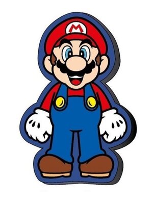 Super Mario sierkussen gevormd 24x34cm
