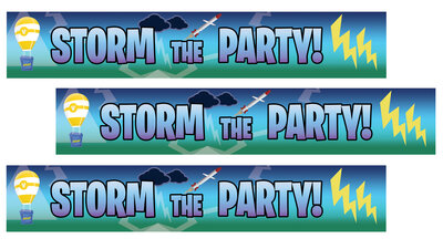 Fortnite Storm the Party slinger - set van 3 stuks