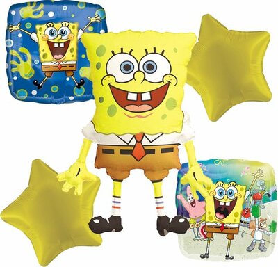 Spongebob folie ballonnen set 5-delig met Patrick