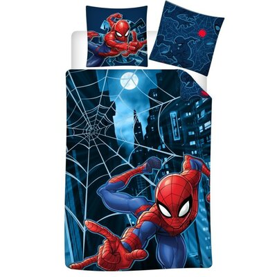 Spiderman dekbedovertrek 140x200cm Flanel