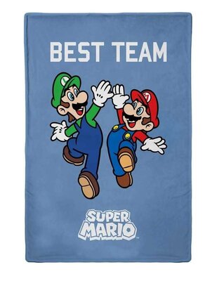 Super Mario fleece deken Best Team 110x130cm