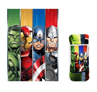 The Avengers fleece deken stripe