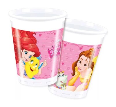Disney Princess party bekers plastic