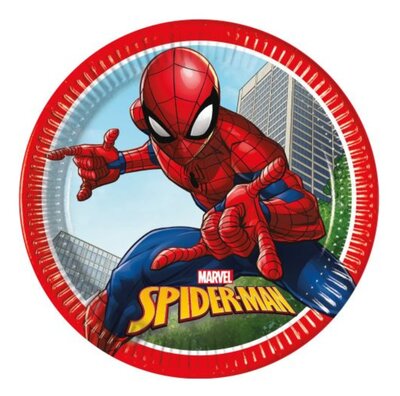 Spiderman bordjes Crime Fighter 23cm