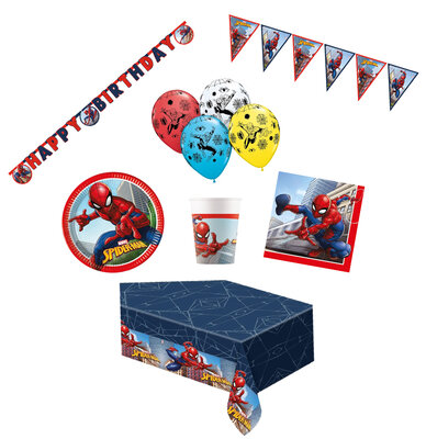 Spiderman feestpakket Deluxe Crime Fighter