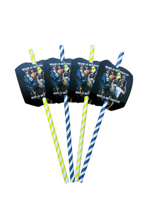 Fortnite rietjes Team personaliseerbaar - 10 stuks