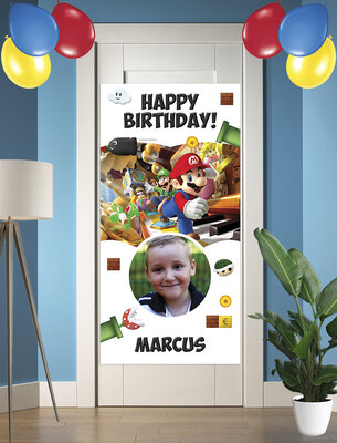 Gepersonaliseerde poster Super Mario thema