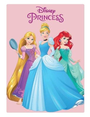 Disney Princess fleece deken met Ariël & Rapunzel