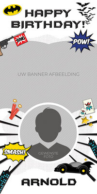 Gepersonaliseerde deurbanner Batman thema