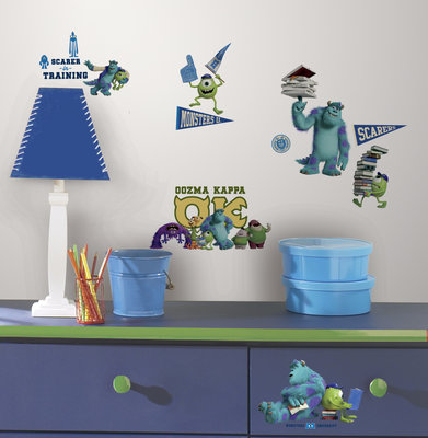 Monsters University 20 delig wanddecoratie muurstickers set