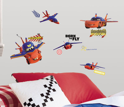 Disney Planes matter 44 delig wanddecoratie muurstickers set