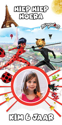 Gepersonaliseerde deurbanner Lady Bug thema