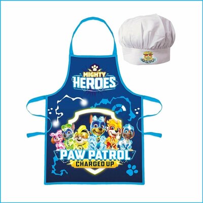Paw Patrol kook- keukenset - schort met koksmuts blauw