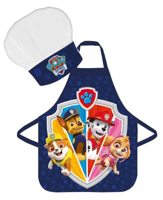 Paw Patrol kook- keukenset Power - schort met koksmuts Emblem