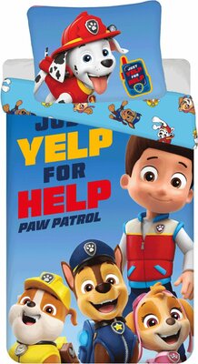 Paw Patrol dekbedovertrek 140x200cm 100% katoen Yelp