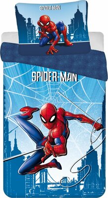 Spiderman dekbedovertrek Web 140x200cm - 100% katoen