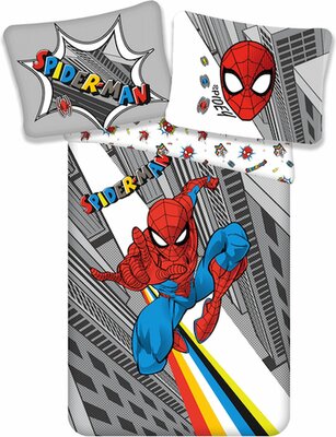 Spiderman dekbedovertrek Comic 140x200cm - 100% katoen