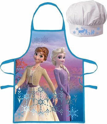 Disney Frozen kook- keukenset - schort met koksmuts blue