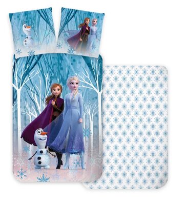 Disney Frozen dekbedovertrek Snow 140x200cm - 100% katoen