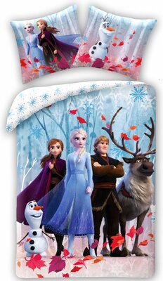 Disney Frozen dekbedovertrek Leafs 140x200cm - 100% katoen