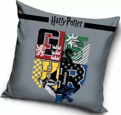 Harry Potter sierkussen gevuld 40x40cm Logo
