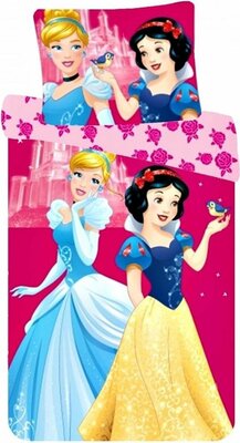 Disney Princess ledikant dekbedovertrek 90x140cm