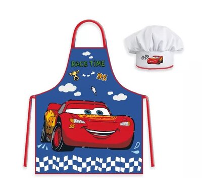 Disney Cars kook- keukenset  Race Time - schort met koksmuts