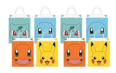 Pokemon uitdeelzakjes Deluxe 13x21x8cm