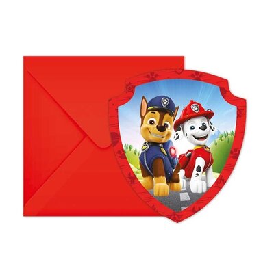 Paw Patrol uitnodigingen Badge