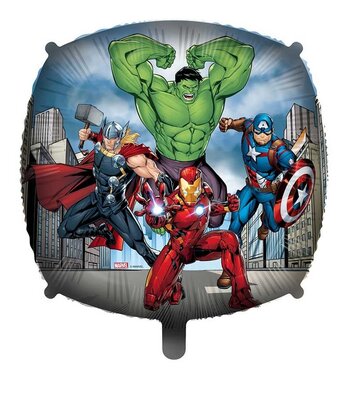 Avengers folie ballon Heroes inclusief ballongewicht en lint