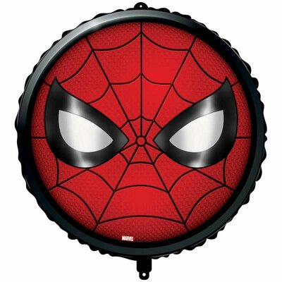 Spiderman folie ballon Crime Fighter Face inclusief ballongewicht en lint