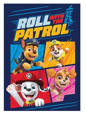 Paw Patrol fleece deken Roll 100x140cm