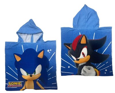 Sonic the Hedgehog poncho 50x100cm
