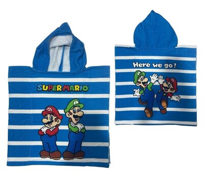 Super Mario poncho 50x100cm