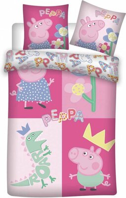 Peppa Pig peuter dekbedovertrek 100x135cm