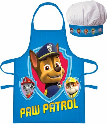 Paw Patrol kook- keukenset Power - schort met koksmuts blauw
