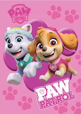 Paw Patrol fleece deken pink 100x140cm