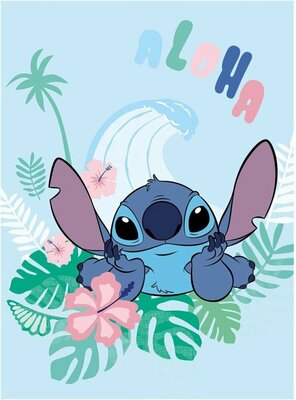 Lilo en Stitch fleece deken - 110x150cm groot