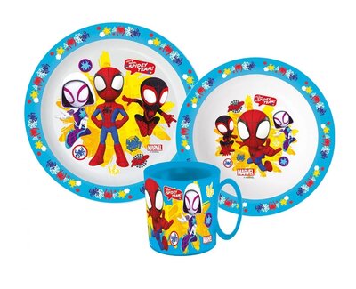 Spidey & Friends kinderservies 3-delig