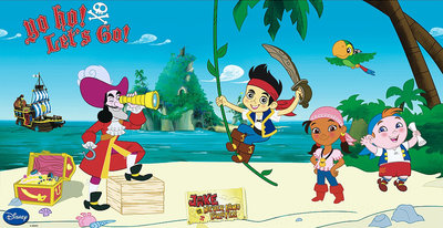 Disney Jake en de Nooitgedachtland piraten verjaardagsbanner