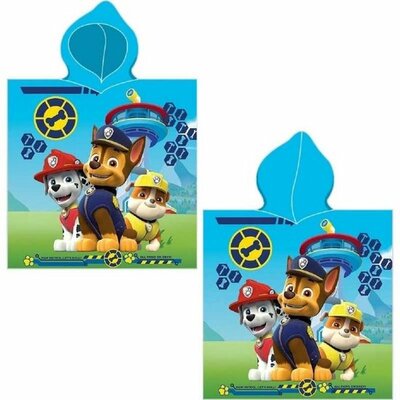 Paw Patrol poncho Tower 50x100cm.