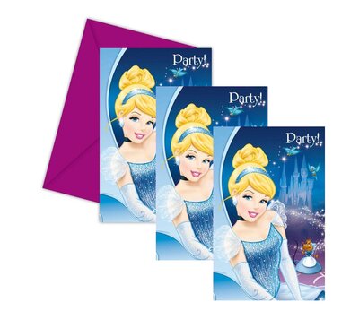 Disney Princess uitnodigingen Assepoester