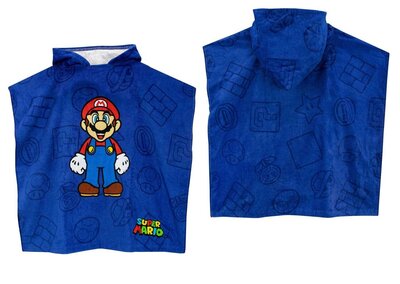 Super Mario poncho met capuchon