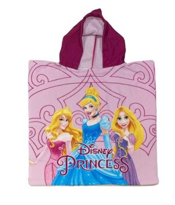 Disney Princess poncho met capuchon 50x100cm.